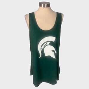 Boxercraft Womens 2XL Green Michigan State MSU Spartans Tank Top